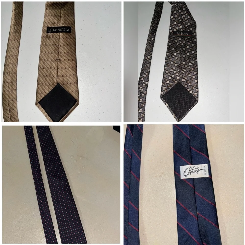 Bundle of 4 Patterned Neck Ties